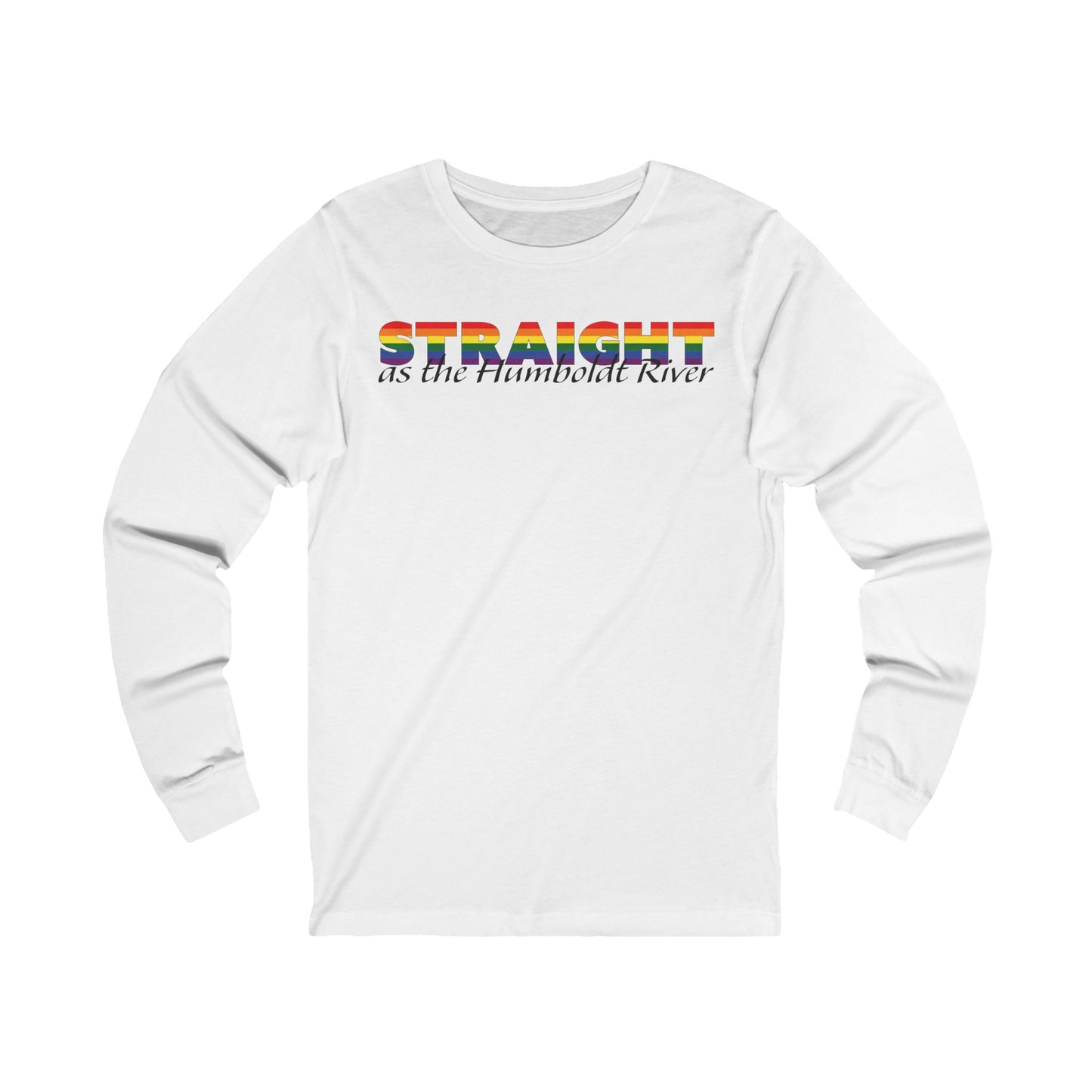 Straight as the Humboldt River Jersey Long Sleeve Tee