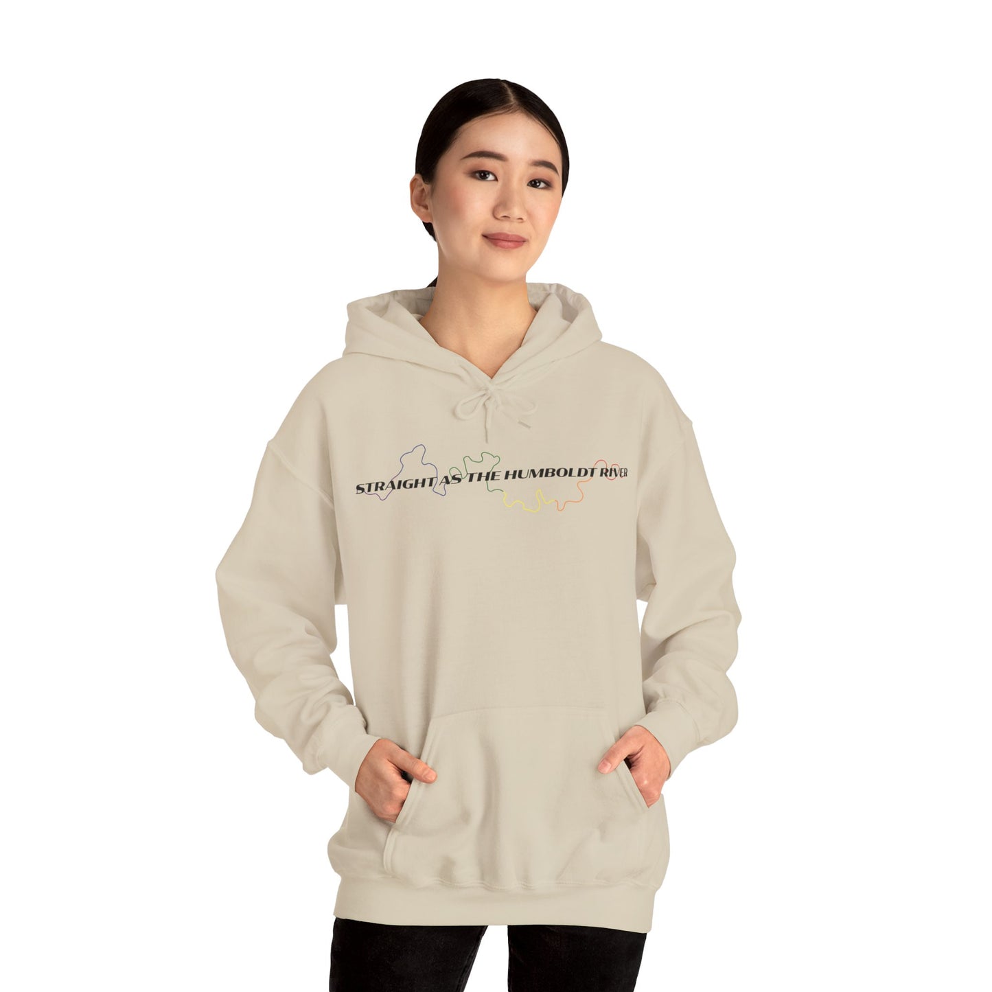 Straight as the Humboldt River 3 Hoodie