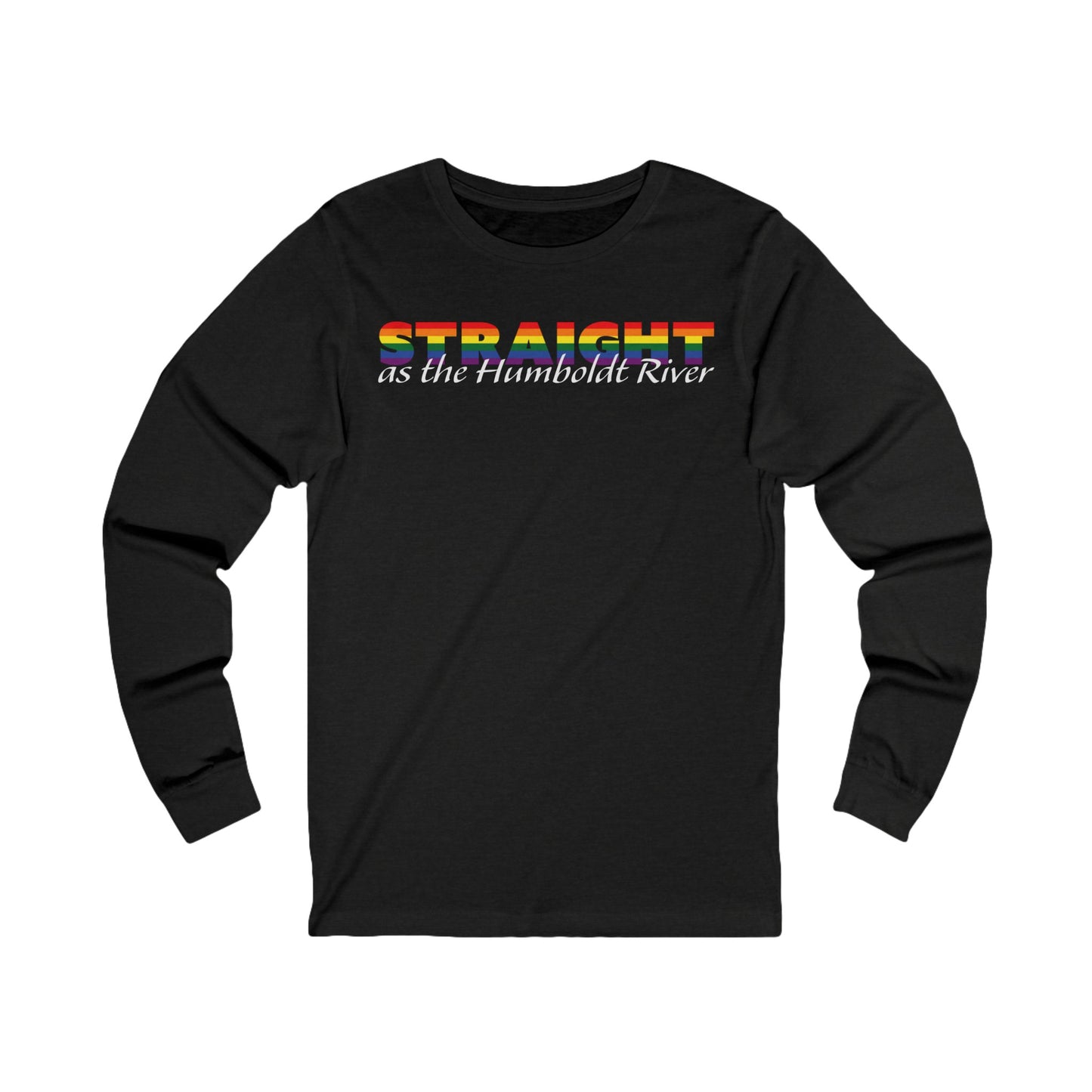 Straight as the Humboldt River Jersey Long Sleeve Tee