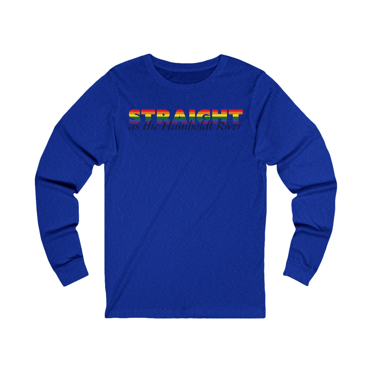 Straight as the Humboldt River Jersey Long Sleeve Tee