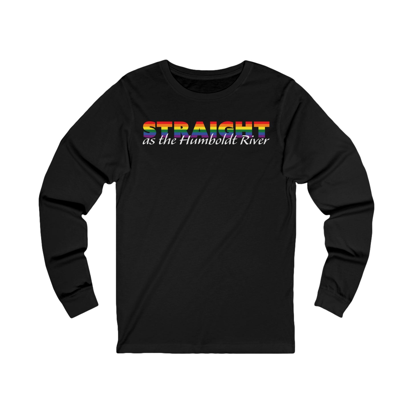 Straight as the Humboldt River Jersey Long Sleeve Tee