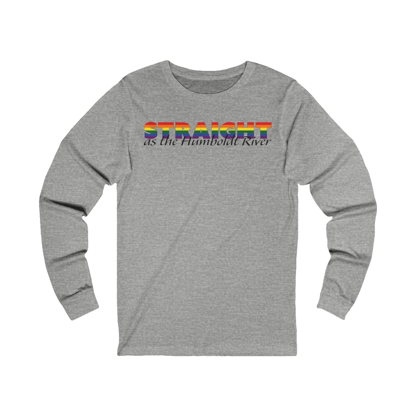 Straight as the Humboldt River Jersey Long Sleeve Tee